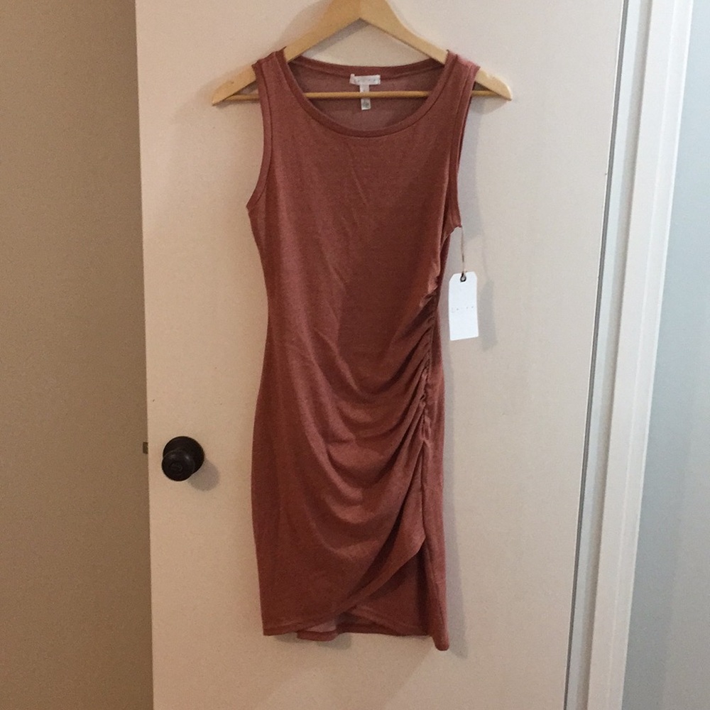 Leith Coral Body Con Dress